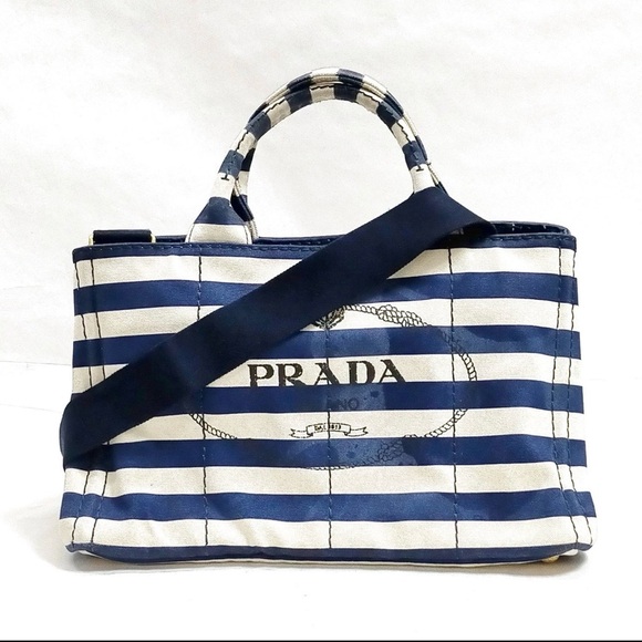 Prada Handbags - PRADA Canapa Convertible Tote Bag